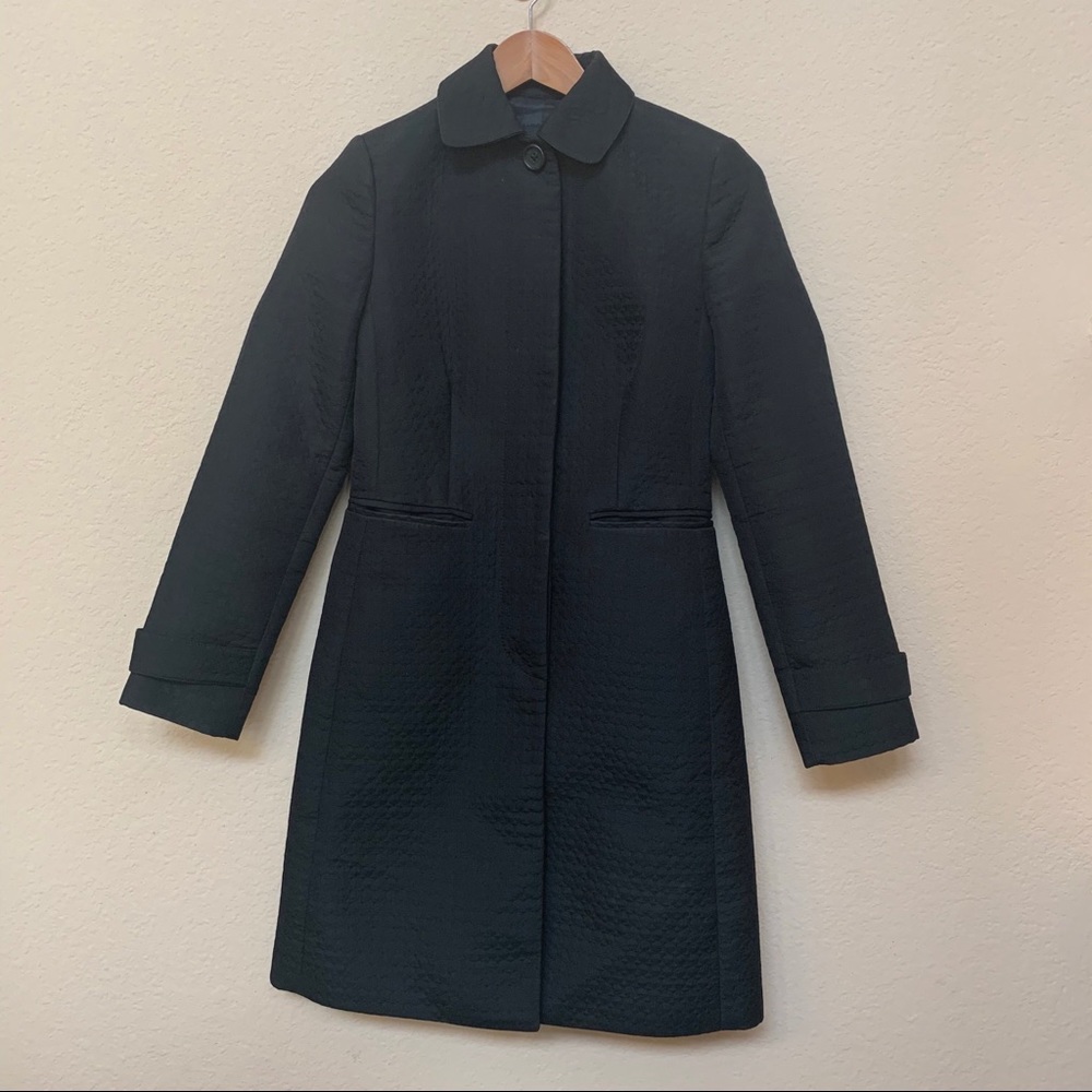 Banana Republic Black Circle Coat Extra Small - Picture 1 of 14